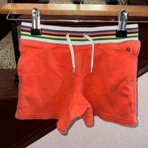 Janie and Jack Baby Boy 18-24 Months Orange 🍊 Athletic Tie Play Shorts Bottoms